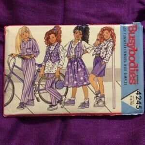 Butterick 4245 pattern Busybodies girls seperate size 7 8 10